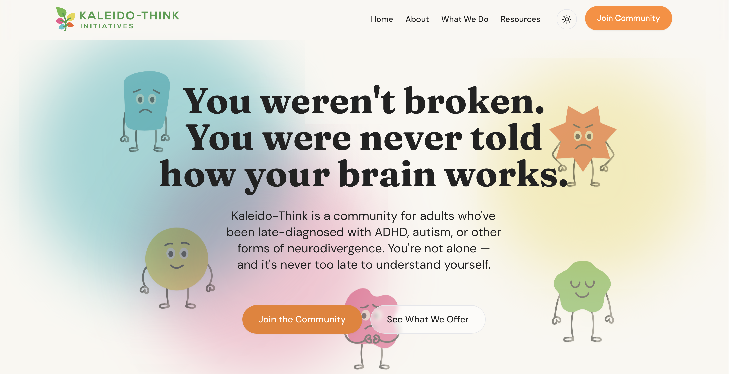 KaleidoThink website homepage